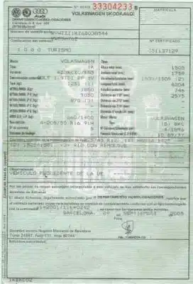 Veículo de Sucata volkswagen golf v berlina (1k1) highline do ano 2005 alimentado bkc