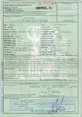 Scrapping Vehicle opel frontera b limited of the year 2000 powered x22dth