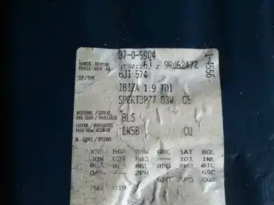 Sloopvoertuig seat ibiza sc (6j1) sport van het jaar 2009 aangedreven bls