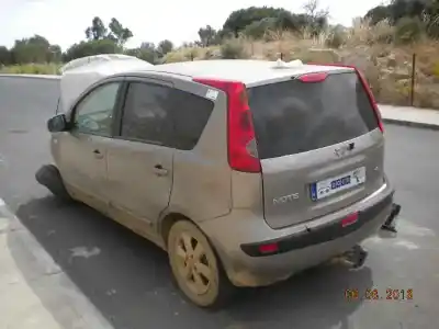 Veicolo di demolizione nissan note (e11e) acenta dell'anno 2007 alimentato k9k276