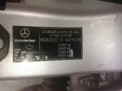 Sloopvoertuig MERCEDES-BENZ CLASE C (W203) BERLINA  van het jaar 2000 aangedreven 612962
