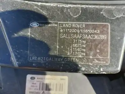 Veicolo di demolizione land rover range rover sport 3.0 td v6 dell'anno 2010 alimentato 30ddtx