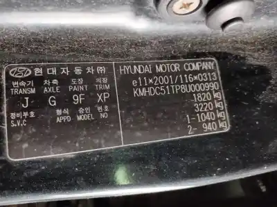 Sloopvoertuig hyundai i30 (gd) classic van het jaar 2007 aangedreven d4fb