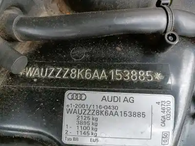 Здавання транспортного засобу audi a4 b8 avant (8k5) 2.0 tdi року 2010 потужний caga