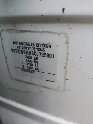 Veicolo di demolizione citroen c4 picasso i monospace (ud_) 1.6 hdi 110 dell'anno 2012 alimentato 9hr (dv6c)