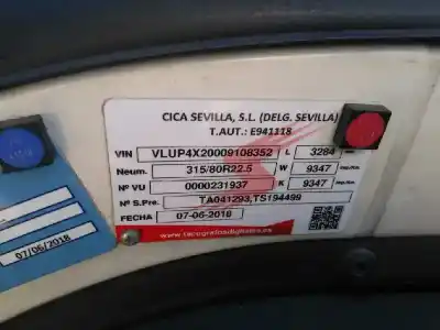 Здавання транспортного засобу scania baureihe 4 (p/r 164 l) (2001) fg  480 (4x2) e3 largo cr 19 a року 2006 потужний dc913