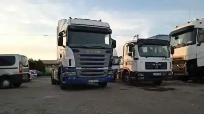 Sloopvoertuig SCANIA                                             BAUREIHE C-KLASSE P/G/R (2004)                                                                                                                                                                                                                             FSa R500 (4x2) Largura mediana CR 16 van het jaar 2005 aangedreven DC16 04 EURO 3