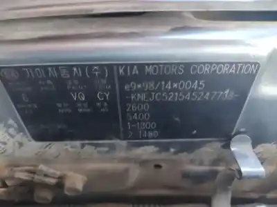 Veicolo di demolizione kia sorento i (jc) 2.5 crdi dell'anno 2004 alimentato d4cb