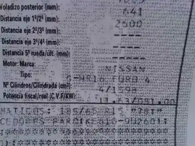 Veículo de Sucata nissan note (e11e) acenta do ano 2007 alimentado hr16