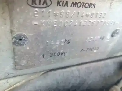 Scrapping Vehicle kia rio 1.3 cat of the year 2002 powered a3e