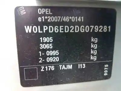 Утилизация автомобиля opel astra j lim. selective года 2013 питание a16xer