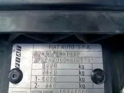 Scrapping Vehicle fiat stilo (192) 1.9 jtd cat of the year 2003 powered 192a1000