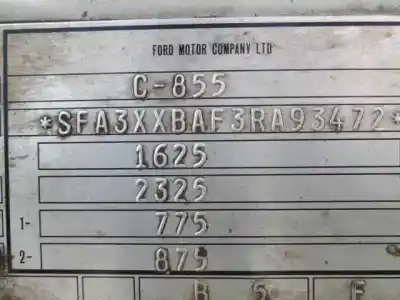 Veicolo di demolizione ford fiesta berl./courier 1.8 16v dell'anno 1994 alimentato rtd