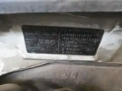 Scrapping Vehicle kia rio 1.3 cat of the year 2004 powered a3d