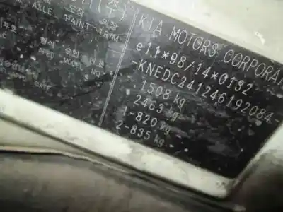 Scrapping Vehicle kia rio 1.3 cat of the year 2004 powered a3d