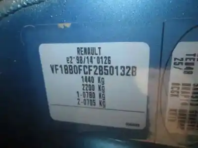 Здавання транспортного засобу otras marcas clio ii fase ii (b/cb0) 1.2 року 2003 потужний d7f g7 43kw