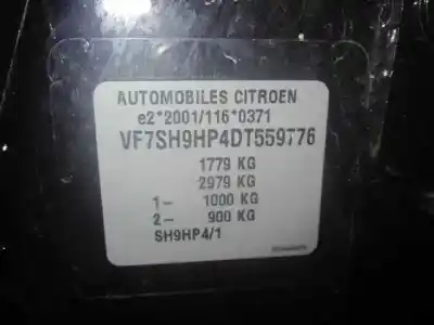 Утилизация автомобиля citroen c3 picasso seduction года 2013 питание 9hpdv6dted