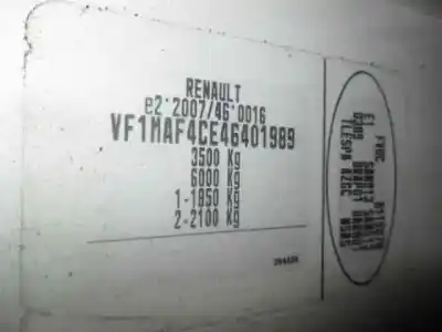 Scrapping Vehicle renault master kasten 2.3 dci diesel cat of the year 2011 powered m9t a6