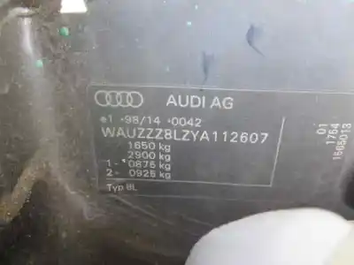 Scrapping Vehicle audi a3 (8l) 1.6 ambiente of the year 2000 powered akl