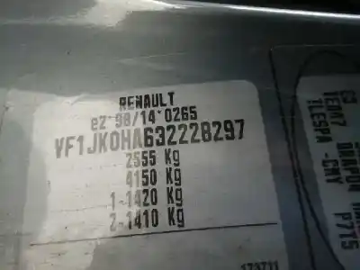 Утилизация автомобиля renault espace iv (jk0) privilege года 2004 питание g9t742