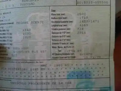 Утилизация автомобиля renault megane i scenic (ja0) 1.9 dti diesel cat года 2000 питание f9q