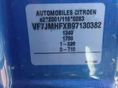 Veículo de Sucata citroen c2 x do ano 2004 alimentado hfx