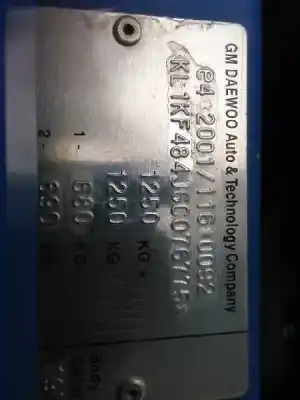 Veículo de Sucata chevrolet matiz 0.8 cat do ano 2006 alimentado a08s3