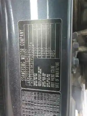 Утилизация автомобиля ssangyong kyron 2.0 года 2007 питание d20dt