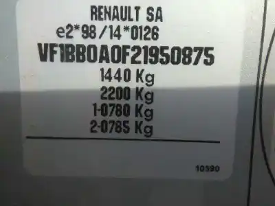 Утилизация автомобиля renault clio ii fase i (b/cbo) 1.2 года 1991 питание d7f d7