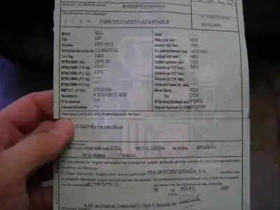 Veículo de Sucata kia carnival * do ano 2001 alimentado j3