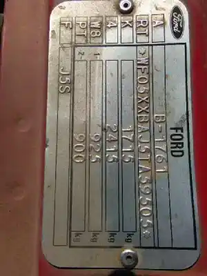 Veículo de Sucata ford fiesta berl./courier 1.8 16v do ano 1996 alimentado rtk