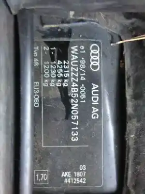 Утилизация автомобиля audi a6 c5 avant (4b5, 4b6) 2.5 tdi года 2001 питание ake