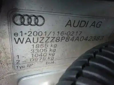 Здавання транспортного засобу audi a3 (8p) 1.9 tdi ambiente року 2003 потужний bkc