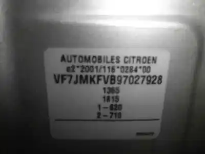 Veículo de Sucata citroen c2 (jm_) 1.4 do ano 2004 alimentado kfv
