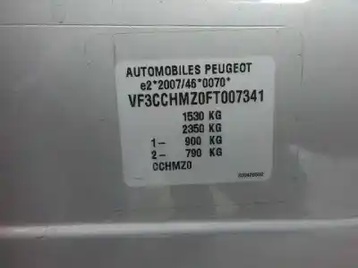 Veicolo di demolizione peugeot 208 style dell'anno 2015 alimentato hm01