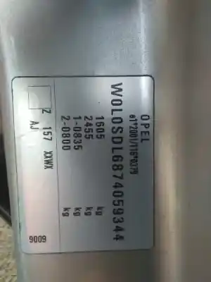 Scrapping Vehicle opel corsa d enjoy of the year 2006 powered z12xep