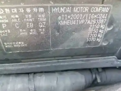 Scrapping Vehicle hyundai sonata (nf) 2.0 crdi cat of the year 2006 powered d4ea