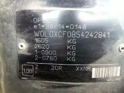 Veicolo di demolizione opel corsa c sport dell'anno 2005 alimentato z17dth