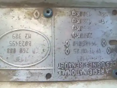 Veicolo di demolizione renault trafic 1.6 dell'anno 1996 alimentato j8s