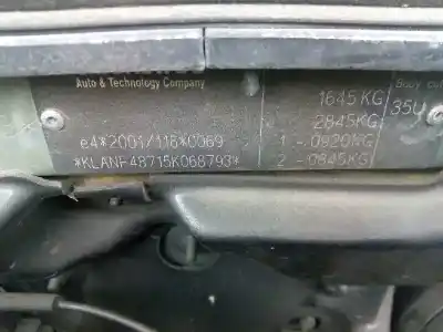 Veicolo di demolizione daewoo lacetti 1.4 cat dell'anno 2004 alimentato f14d3