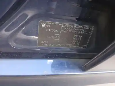 Scrapping Vehicle BMW 3 (E90) 320 D of the year 2011 powered N47 D20 C