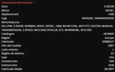 Veículo de Sucata mazda 2 berlina (de) 1.4 crtd active do ano 2008 alimentado f6jc