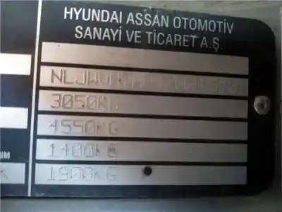 Утилизация автомобиля hyundai h-1 / starex autobús (a1) 2.5 td года 2004 питание 