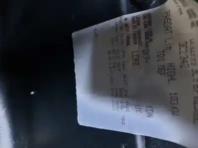 Veículo de Sucata volkswagen passat b6 (3c2) 2.0 tdi 16v do ano 2007 alimentado bkp