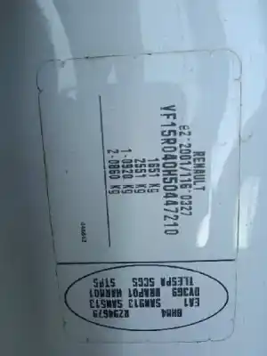 Sloopvoertuig renault clio iv authentique van het jaar 2014 aangedreven k9k612