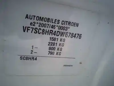 Scrapping Vehicle citroen c3 collection of the year 2013 powered 8h01