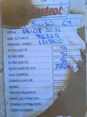 Veicolo di demolizione renault kangoo 1.5 dci diesel fap dell'anno 2014 alimentato k9k636