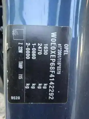 Scrapping Vehicle opel corsa e s-d / cadra12 / bx2e6ah7j5 of the year 2015 powered b14xer