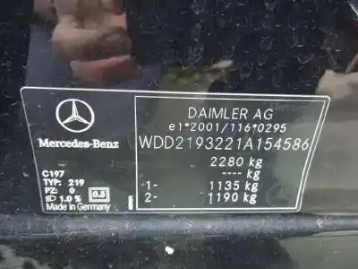 Vehículo de desguace mercedes-benz clase cls (w219) 320 cdi (219.322) del año 2008 con motor 642920