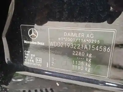 Vehículo de desguace mercedes-benz clase cls (w219) 320 cdi (219.322) del año 2008 con motor 642920